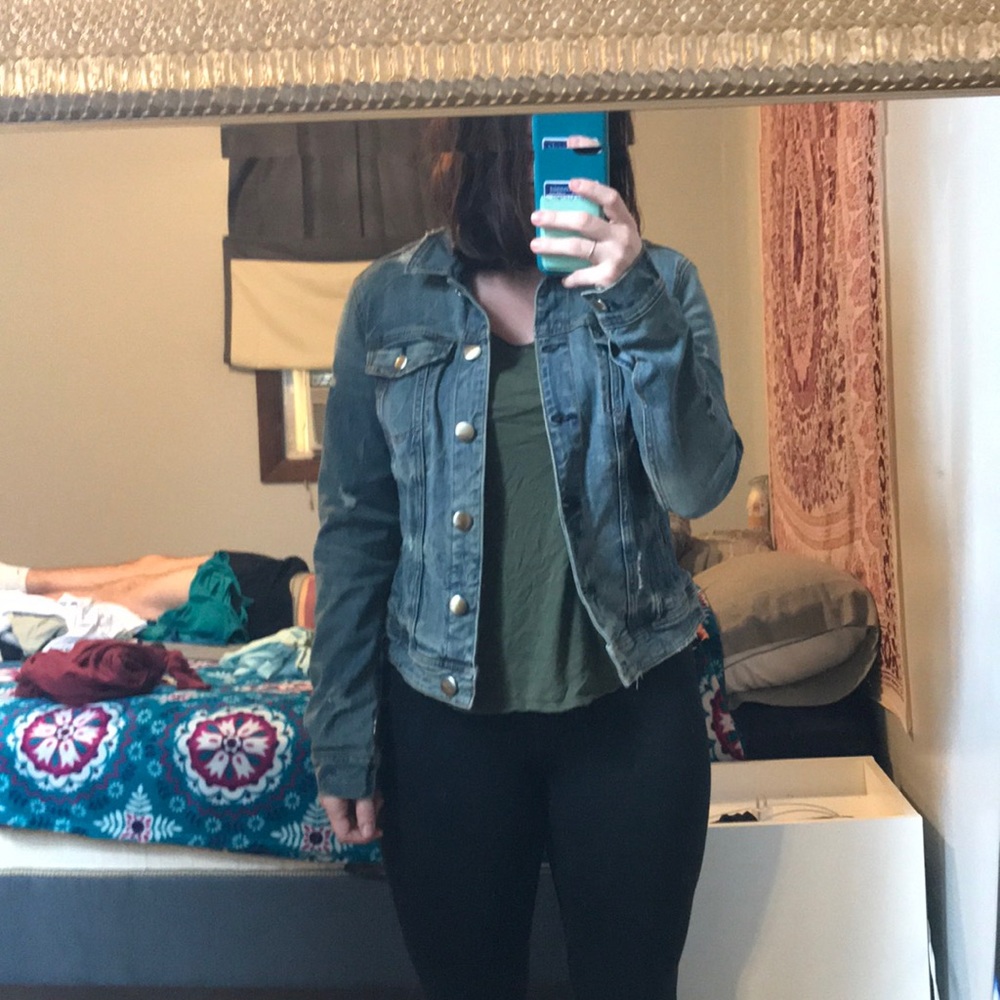 denim x super stretch jean jacket